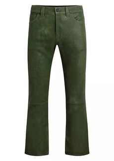 Hudson Jeans Walker Kick Flare Leather Pants