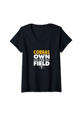 Hudson Jeans Womens Hudson Cobras Own the Field V-Neck T-Shirt