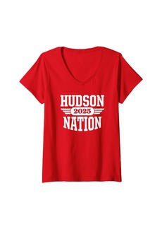 Hudson Jeans Womens Hudson High School Nation 2025 HS V-Neck T-Shirt