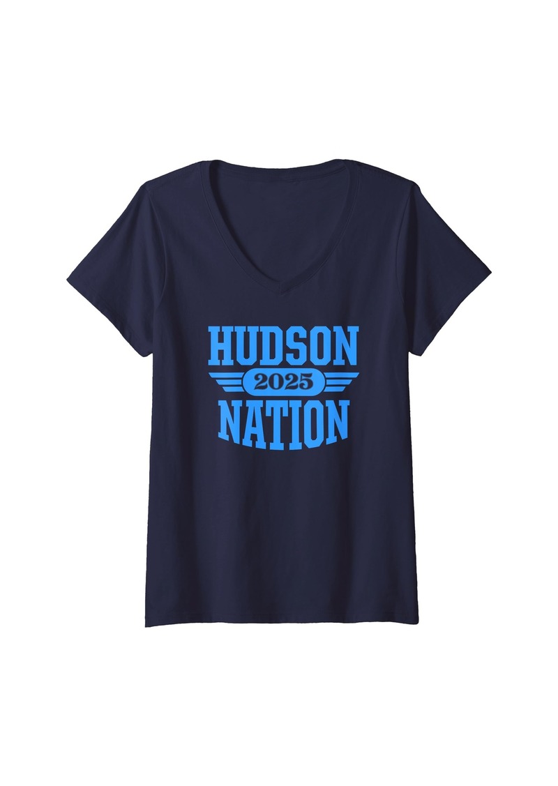 Hudson Jeans Womens Hudson High School Nation 2025 HS V-Neck T-Shirt