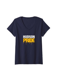 Hudson Jeans Womens Hudson High School PRIDE V-Neck T-Shirt