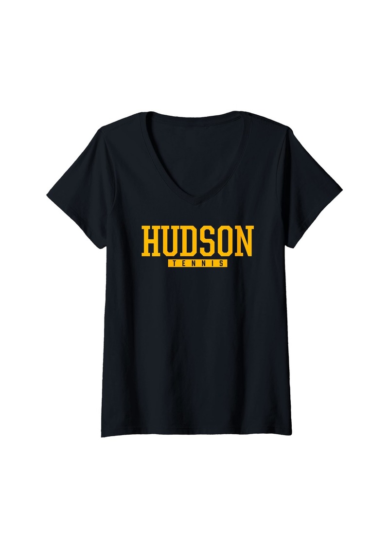 Hudson Jeans Womens Hudson High School Tennis V-Neck T-Shirt