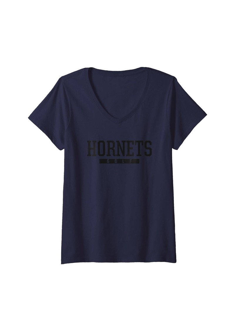 Hudson Jeans Womens Hudson Hornets Golf HS V-Neck T-Shirt