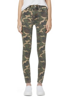 Hudson Jeans Barbara High Waist Camo Raw Hem Ankle Skinny Jeans in Mammoth at Nordstrom Rack