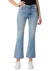 Hudson Jeans Barbara High Waist Raw Hem Crop Bootcut Jeans in Lightless at Nordstrom