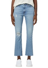 Hudson Jeans Barbara High Waist Ripped Crop Bootcut Jeans in Summertime at Nordstrom