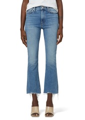 Hudson Jeans Barbara High Waist Ripped Hem Crop Bootcut Jeans in Another Day at Nordstrom