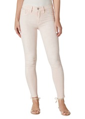 Hudson Jeans Nico Coated Mid Rise Ankle Skinny Jeans in Rose Quartz Minera at Nordstrom