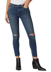 Hudson Jeans Nico Ripped Mid Rise Ankle Skinny Jeans in Worn Shakedown at Nordstrom