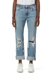 Hudson Jeans Thalia Loose Fit Rolled Cuff Jeans in Feel Alive at Nordstrom