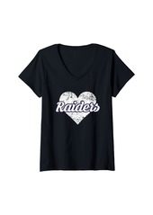 Hudson Jeans Womens Hudson Raiders Over Heart V-Neck T-Shirt