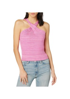 Hudson Jeans Womens Ribbed Racerback Halter Top