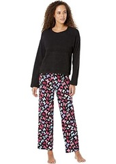 Hue Butterfly Fluffy Chenille Pajama Set