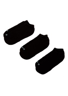 Hue 1/2 Cushion No Show Sock - Pack of 3 in Black at Nordstrom Rack