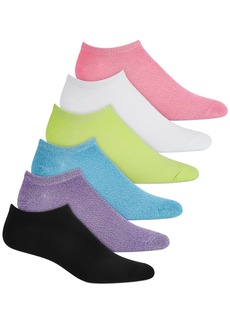 Hue 6 Pack Super-Soft Liner Socks - Neon Assorted