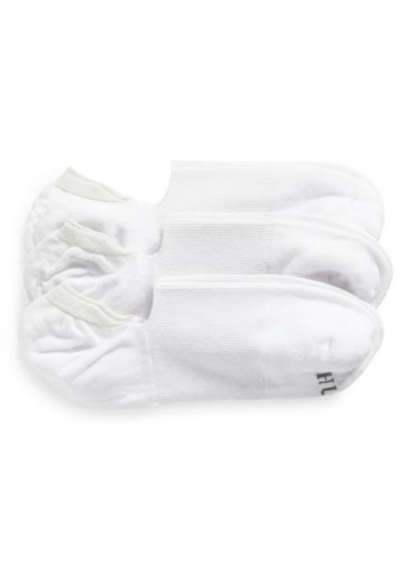Hue Assorted 3-Pack Arch Hug Cotton Blend Liner Socks