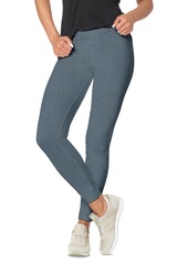 Hue Classic Stretch Denim Leggings, Regular & Plus Sizes - Black Indigo Denim