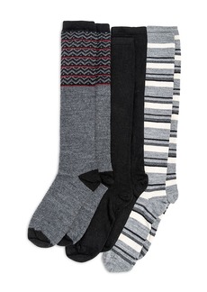 Hue Fashion Knee Socks, Set of 3