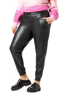 Hue Faux Leather High Rise Leggings