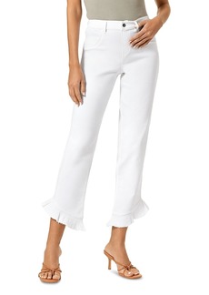 Hue Mid Rise Ankle Jeans in White