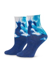 HUE Tie-Dye Ankle Socks