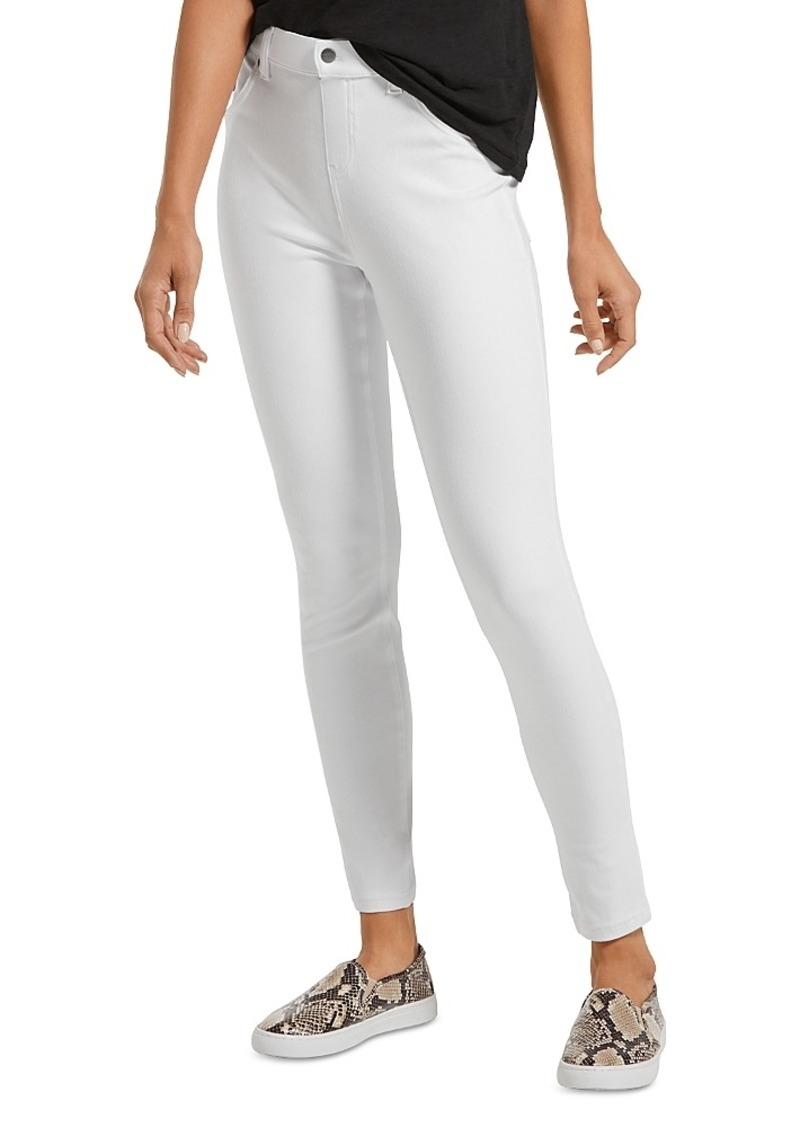 Hue Ultra-Soft High Waist Denim Leggings in White