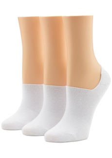 Hue Women's 3-Pk. Arch Hug No-Show Liner Socks - White Pack