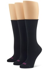 Hue Women's 3-Pk. Roll Top Socks - Denim heather/navy/grey Heather