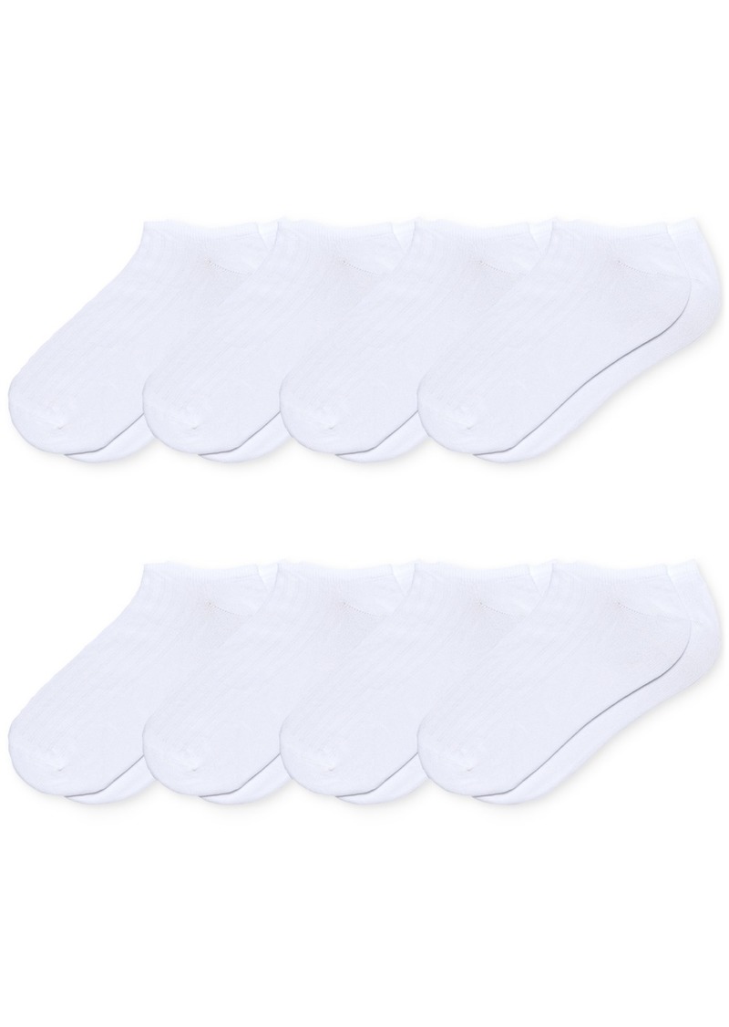 Hue Women's 8-Pk. No Show Knit Sport Socks - White