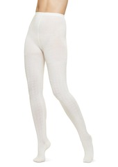 Hue Women's Cable-Knit Sweater Tights - Ivory