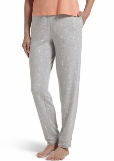 HUE Women's Knit Long Pajama Sleep Pant with Cuffs Light Heather Grey-Cocktailicious