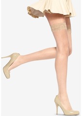Hue Women's Lace Thigh High Pantyhose - Nude