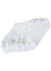 Hue Women's Massaging No Show 6 Pack Socks - White