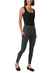 Hue Women's Mid-Rise Tech Pocket Leggings - Pine Grove