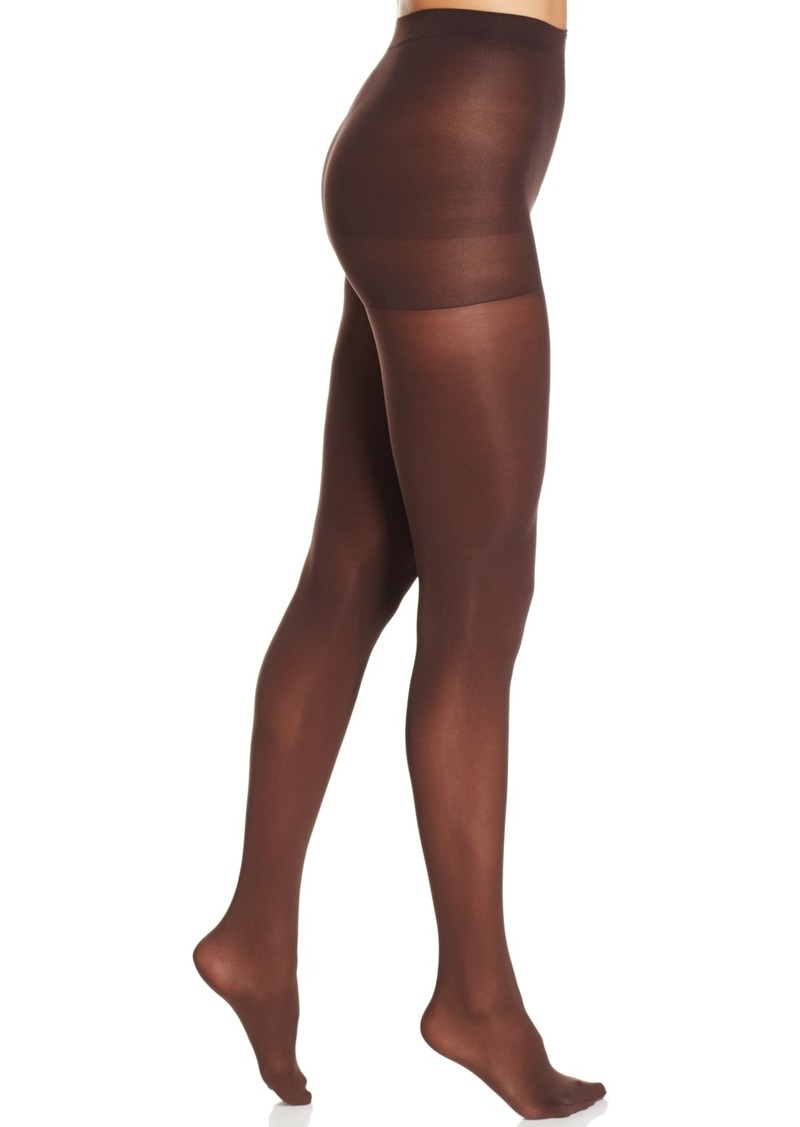 Hue Women's Opaque Control Top Tights - Espresso- Nude