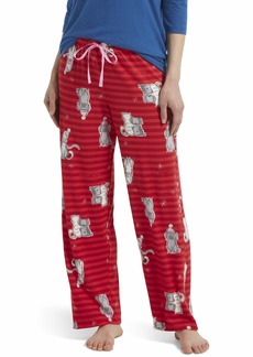Hue Sleepwear Women's Plus Printed Knit Long Pajama Sleep Pant