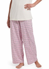 Hue Women's Printed Knit Long Pajama Sleep Pant Lilac Sachet-Stretch Routine