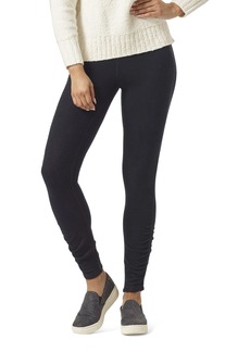HUE Women's Ruched Ankle Sweater Leggings