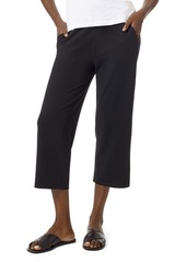 HUE womens Cropped Wide Leg Comfy Pant With Pockets Hosiery   US