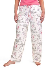 HUE Women's Pajamas Cute Separates for Valentine’s Day White Doggies-PJ Pant