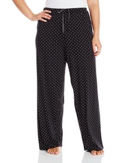 HUE Women's Plus Size Printed Knit Long Pajama Sleep Pant