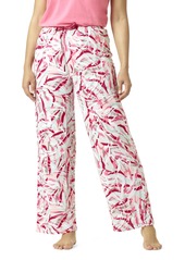 HUE Women's Printed Knit Long Pajama Sleep Pant Lotus-Love Strikes