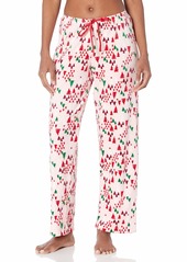 HUE Women's Printed Pajama Sleep Pant Rose Quartz-Under The Tree