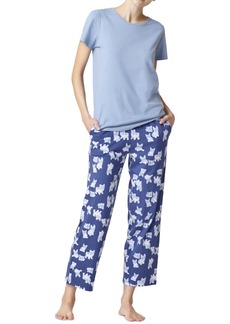 Hue Women's Sleepwell Pajama skimmer set with Temperature Regulating Technology - Faded-denim