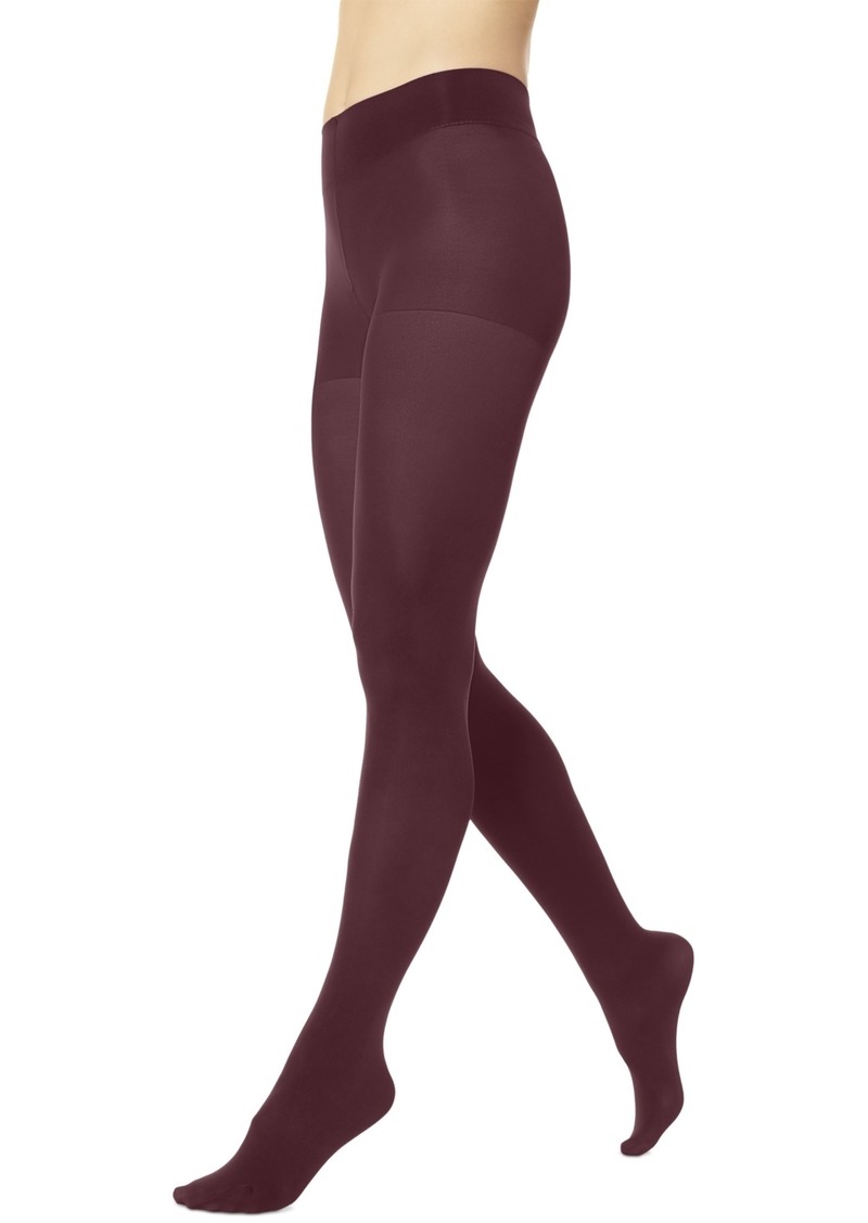 Hue Women's Super Opaque Control Top Tights - Burgundy