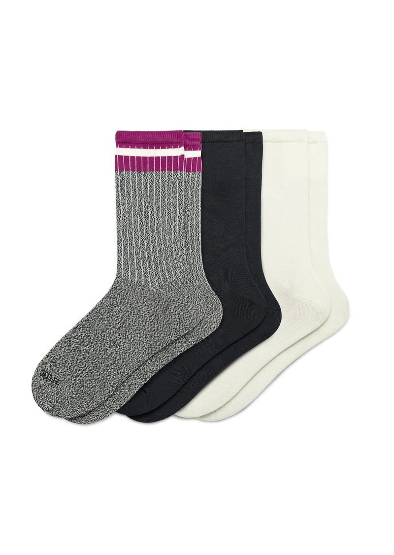 HUE Women's Super Soft Crew Sock 3 Pair Pack