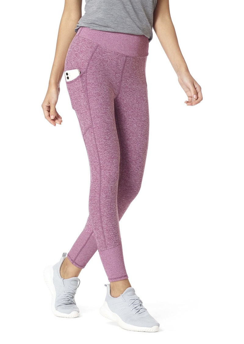Hue Women’s Active Legging with Wide Waistband and Cell Phone Pocket