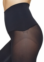 Hue Women's Yoga Waistband Ribbed-Front Tights - Cocoa