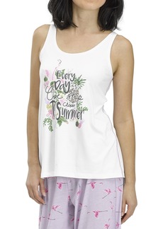 Hue Women's Closer to Summer Pajama Tank - White