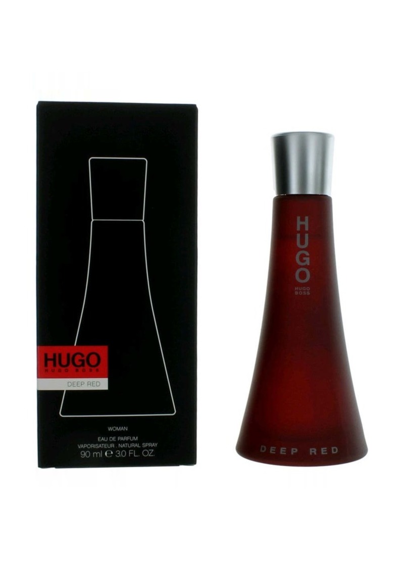 2pcs Hugo Deep Red by Hugo Boss, 3 oz Eau De Parfum Spray for Women